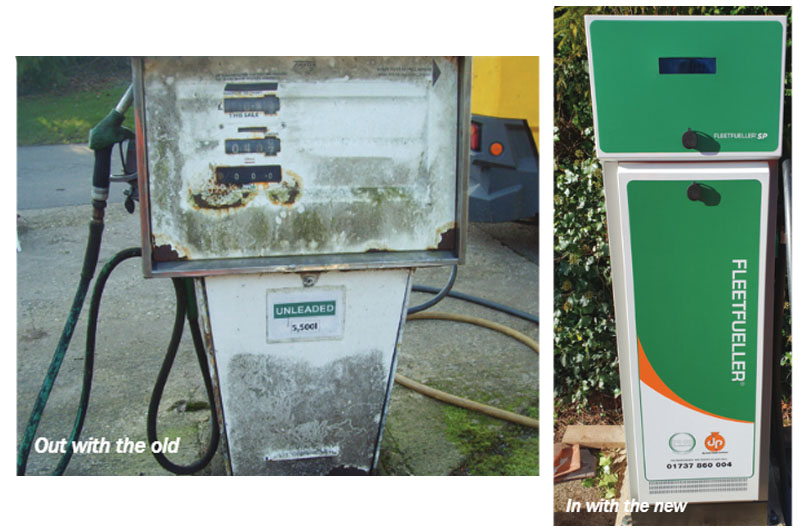 old fuel pump replaced
