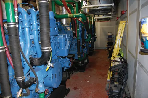 A room filled with generators